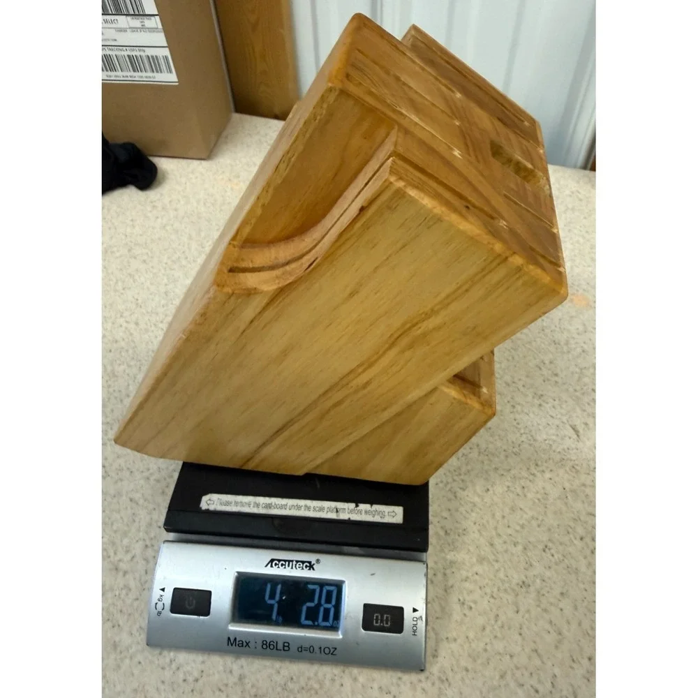 Miracle Blade Wooden Knife‎ Holder Block 15 Slots Block Only